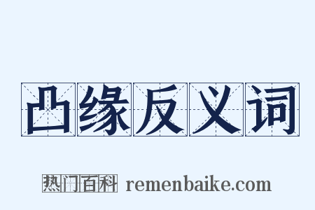 凸缘反义词是什么意思的图片